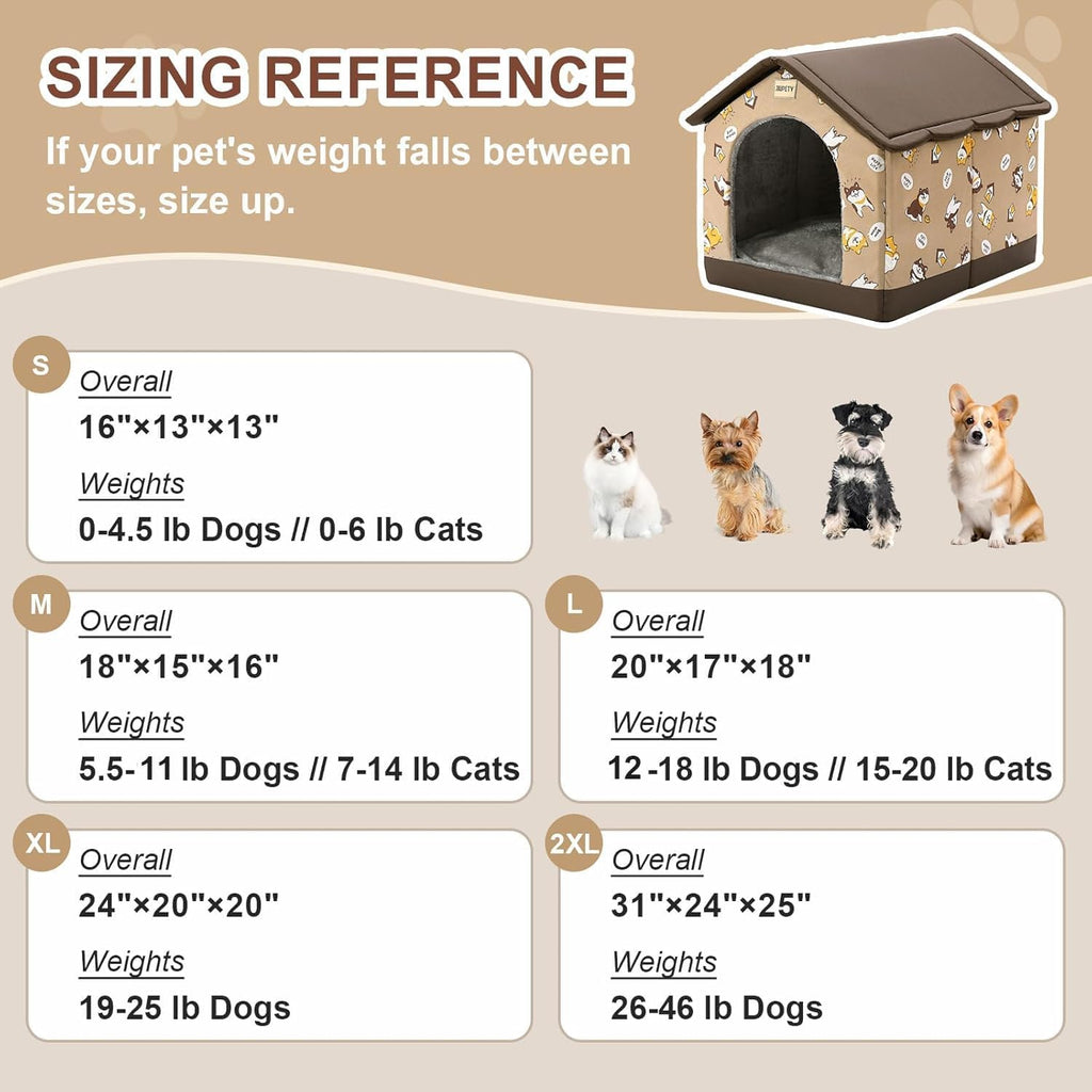 Dog House Indoor, M Size Indoor Dog House for Medium and Small Dog