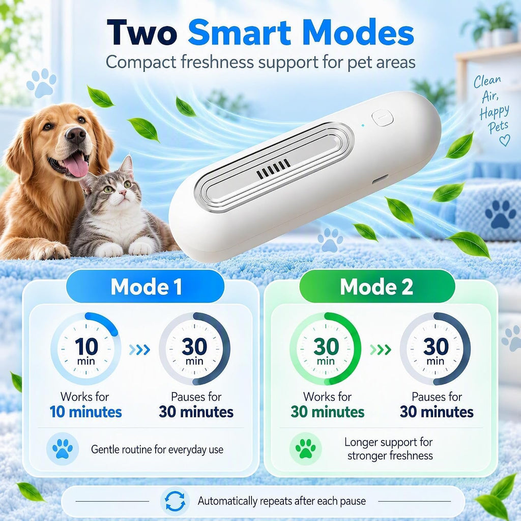 Ozofresh Pet Odor Eliminator For Cats Dogs, Smart Purifier Deodorizer