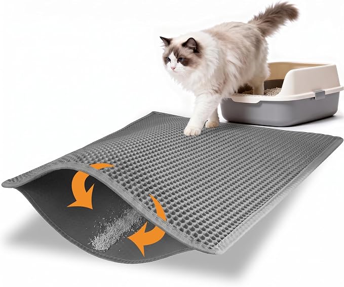 Pawfinch Steel Litter Set XL – XL Stainless Box + 30 x 24 in Mat