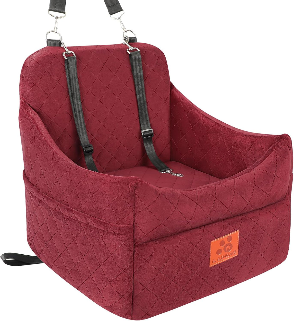 Dog Car Seat for Small/Medium Dogs, Dog Booster Car Seats with Thick Cushion for Dogs Under 35lbs, Detachable Washable P