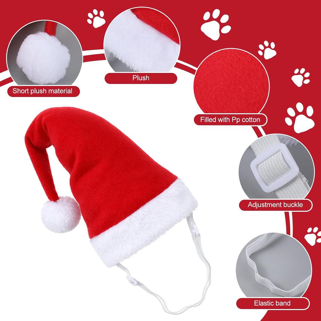 Sibba Large Dog Santa Hat, Adjustable Pet Dog Christmas Hat