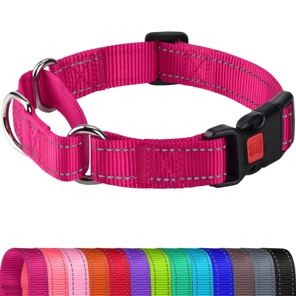 Joytale Martingale Collar for Dogs, Escape Proof No Pull, Hotpink, M