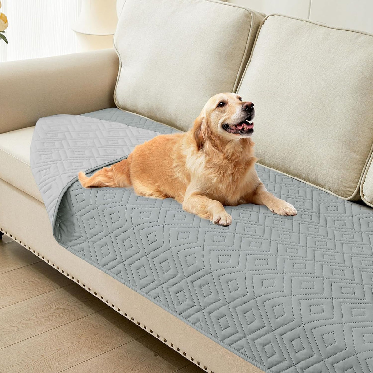 Waterproof Reversible Dog Blanket, Pet Blanket for Sofa Couch