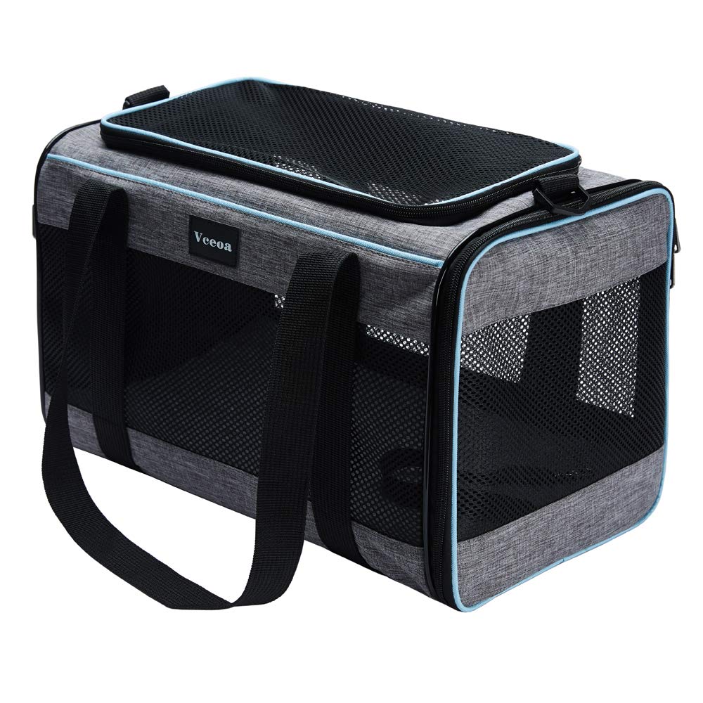 Vceoa 17.5"x11"x11" Pet Carrier for Cats