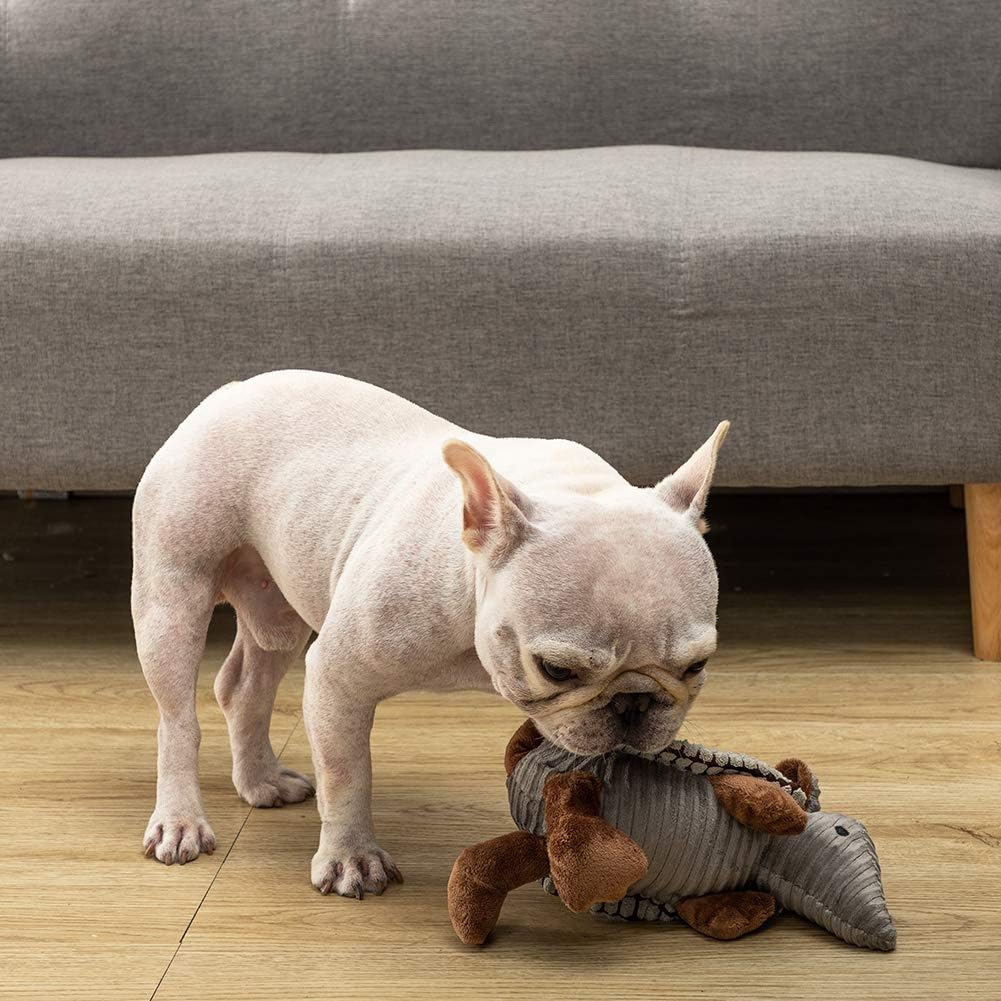 Hollypet Armadillo Squeaky Dog Toys for Small Medium Large Dogs, 8"