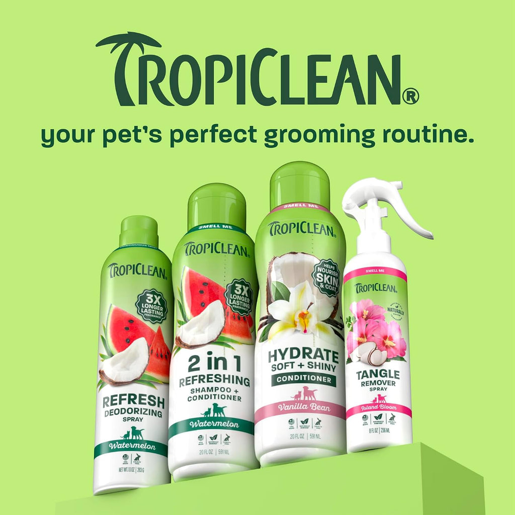 TropiClean Moisturizing Dog Conditioner, Vanilla Bean Scent, 20oz