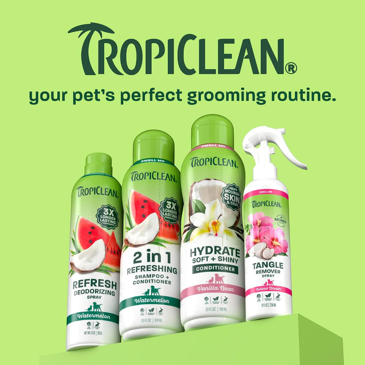 TropiClean Moisturizing Dog Conditioner, Vanilla Bean Scent, 20oz