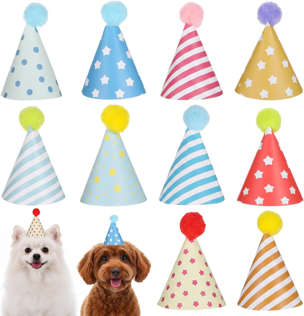 10pcs Colorful Mini Party Hats, Cute Party Hats for Stuffed Animals