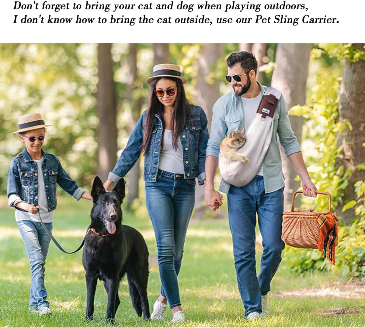 Wakytu Dog Sling Carrier for Small Dogs,Front Dog Carrier