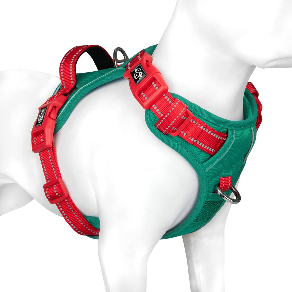 PHOEPET Upgraded No Pull Dog Harness, Reflective Adjustable Vest
