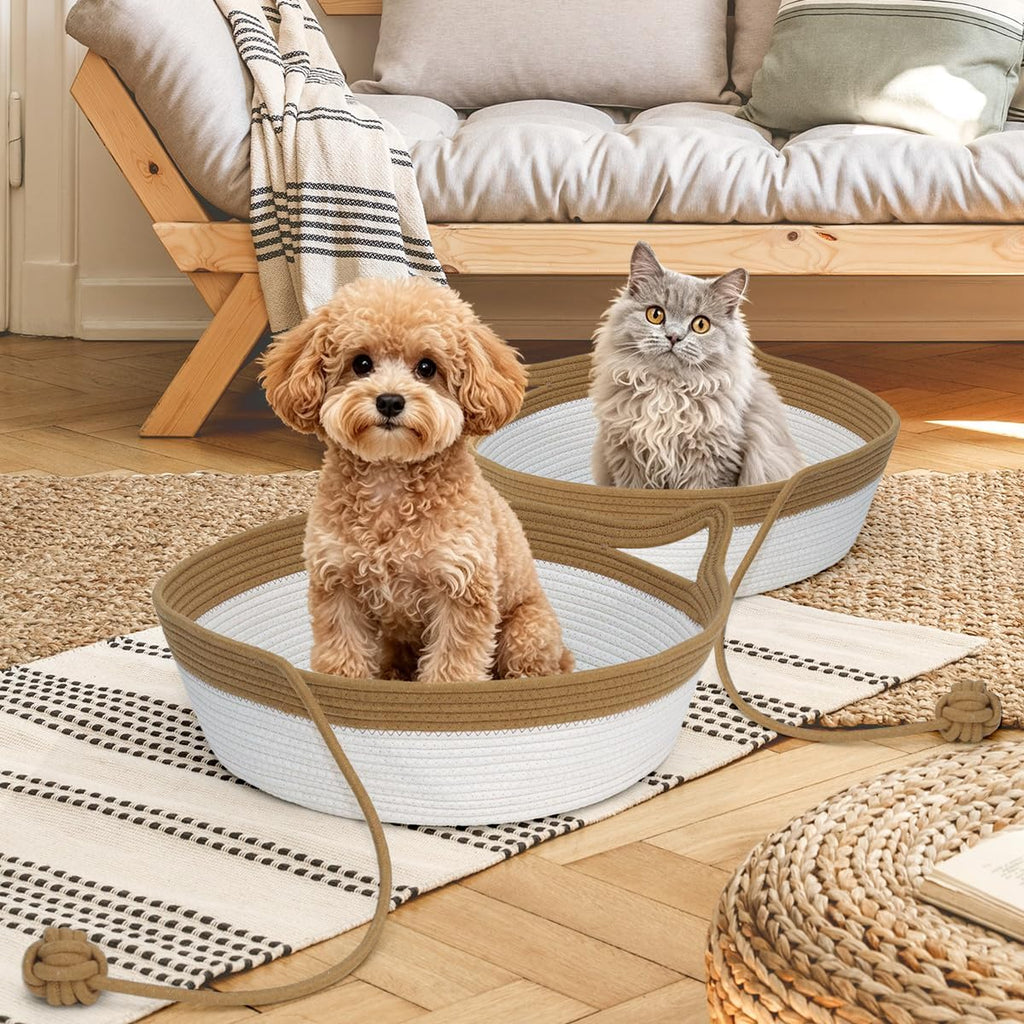Stimulicat Handwoven Cat Basket,Instinct Basket for Cats Basket Bed