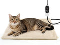 NICREW Adjustable Temperature Cat Heating Pad, 17.7" x 15.7", 55W, Khaki