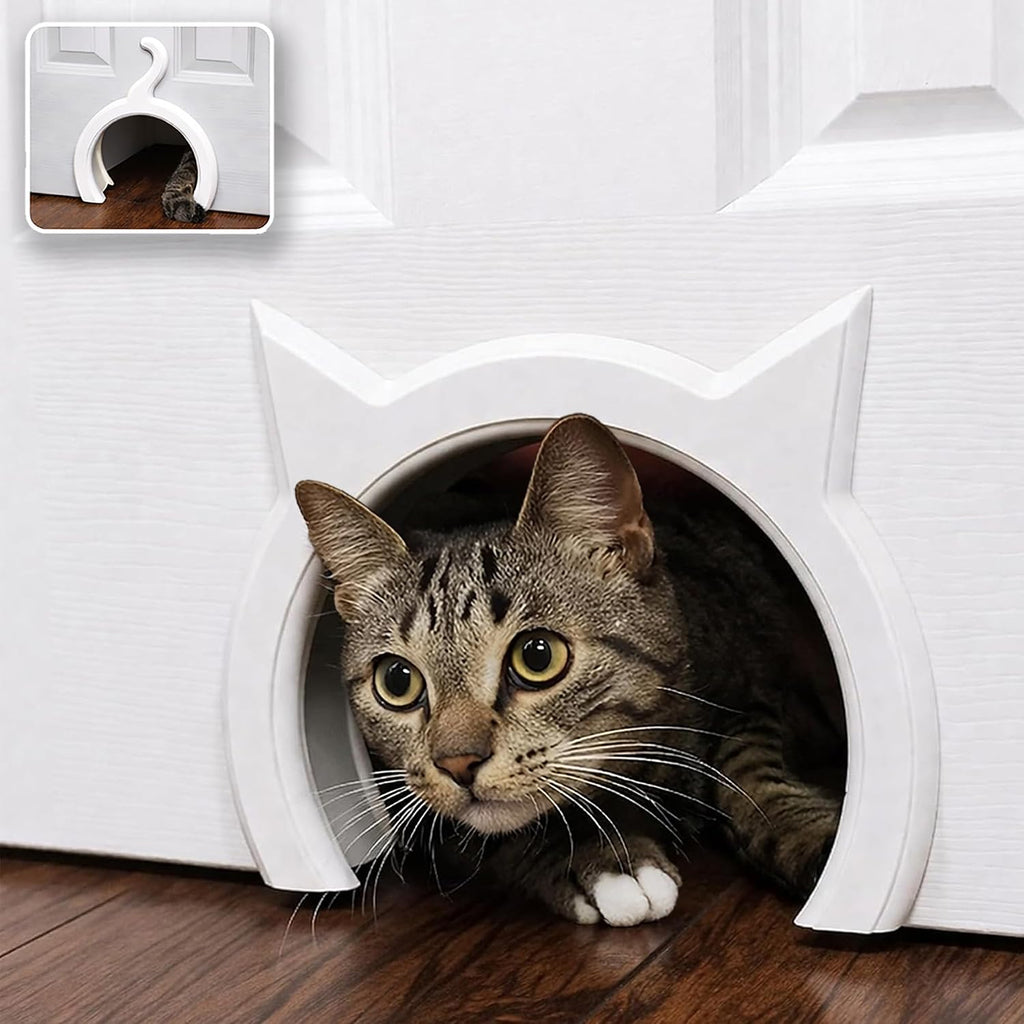 The Kitty Pass Interior Cat Door Hidden Litter Box Pet Door for cats up to 21 lbs