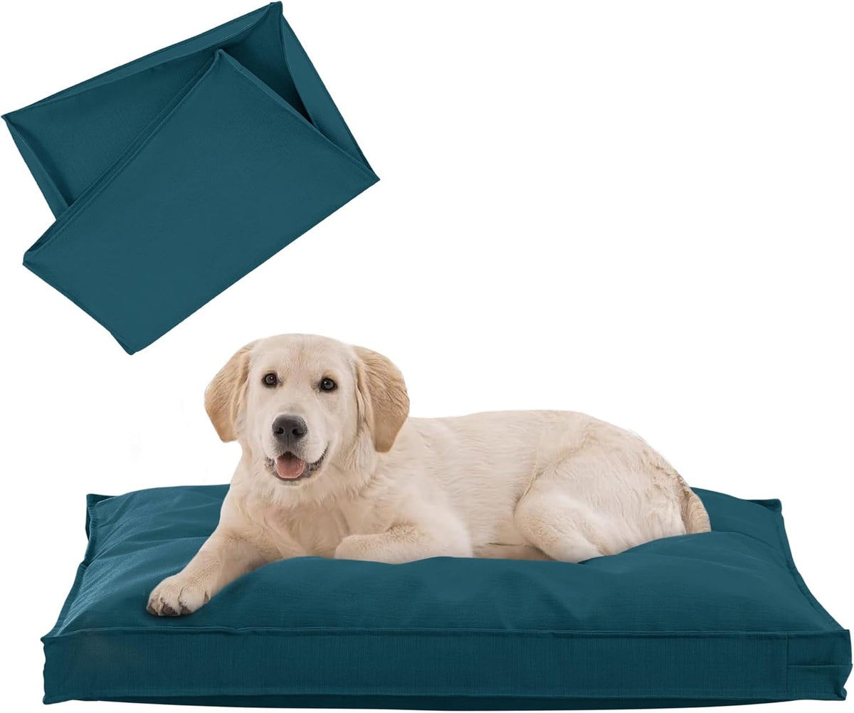 Dog Bed Covers Replacement, 36Lx27Wx3H Inch, Cover Only, Blue-Gray