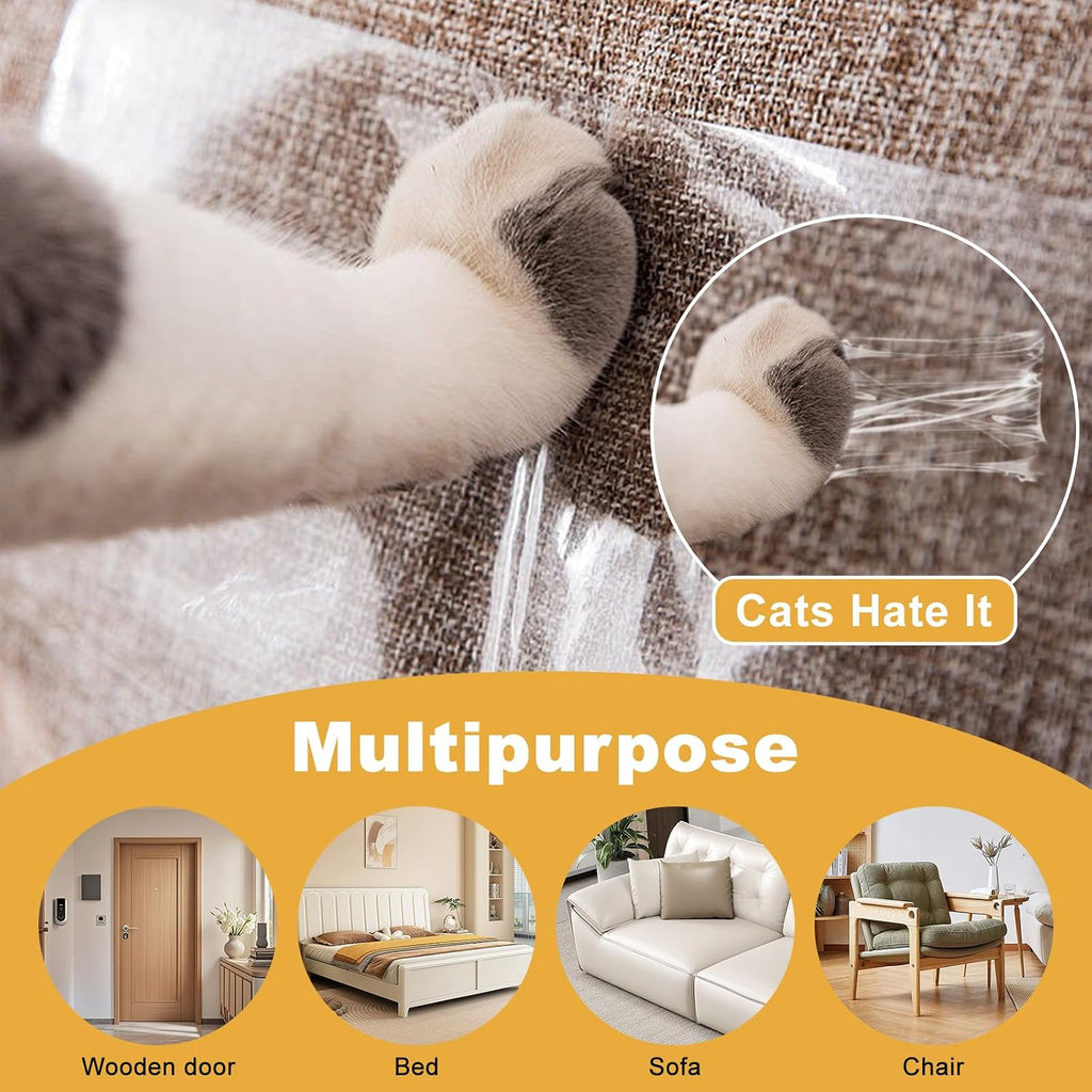 3" x 30Yd Anti Cat Scratch Tape Double Sided Pet Training Tape