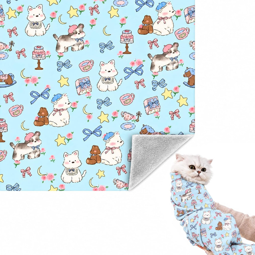 27.6" Cat Grooming Wrap Cat Wrap for Cutting Nails L(Within 15lbs)