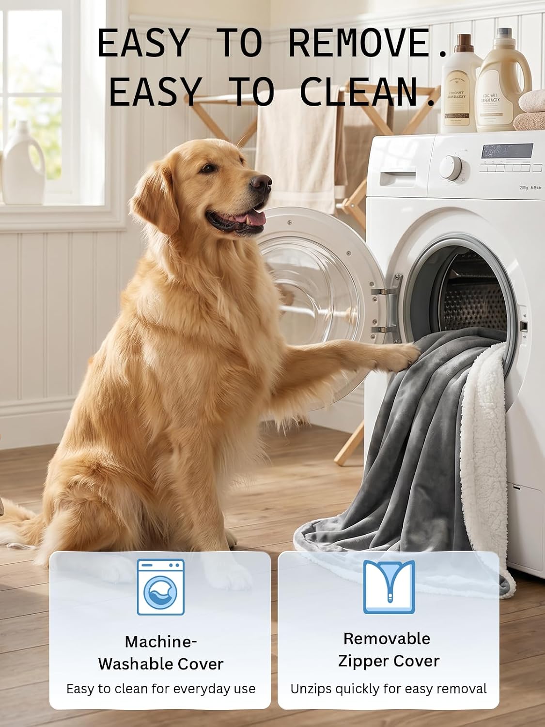 Pet Heating Pad for Cats,Waterproof,Anti-Bite Timer Warming Mat