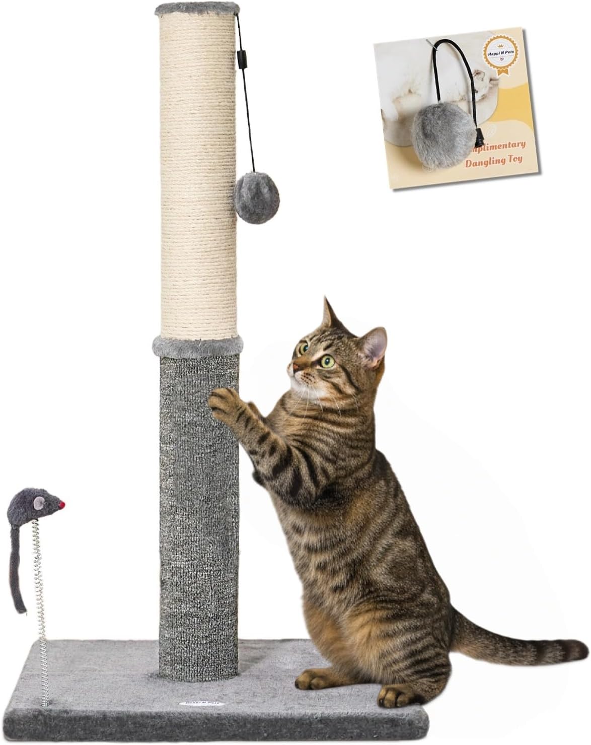 Cat Scratching Post, Cat Scratchers For Indoor Cats With Toys