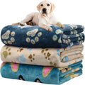 Rezutan Blanket for Large Dogs & Cats Soft Reversible Cute Paw 40"x31"