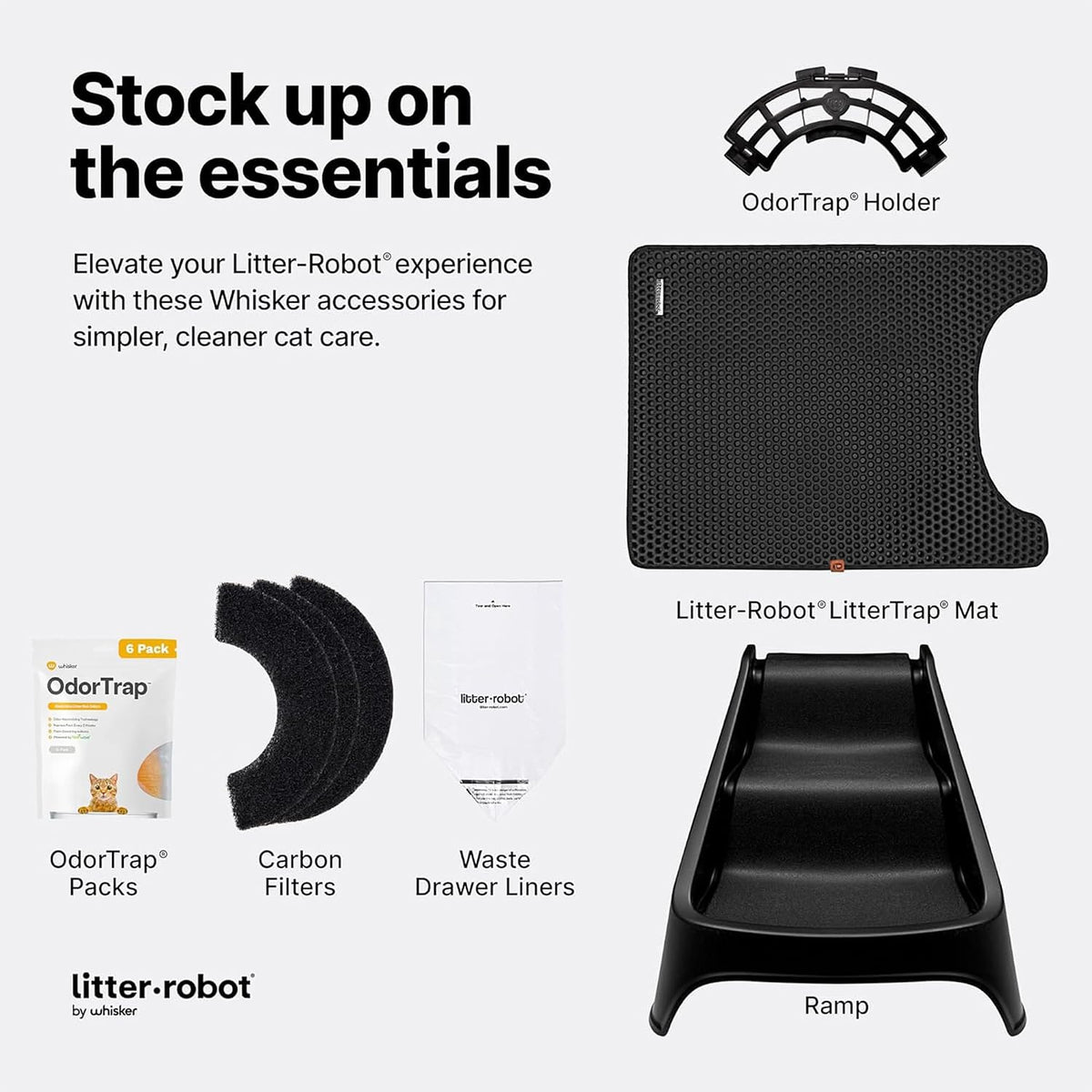 Whisker Litter-Robot 4 Ramp, Black