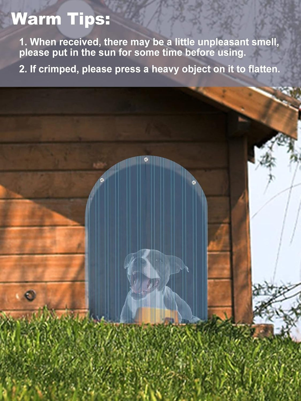 15.7in x 4.9ft Door Replacement Flaps for Dog House