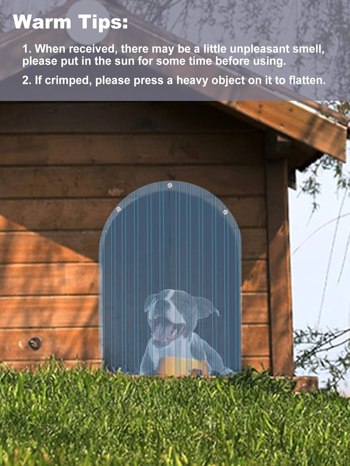 15.7in x 4.9ft Door Replacement Flaps for Dog House
