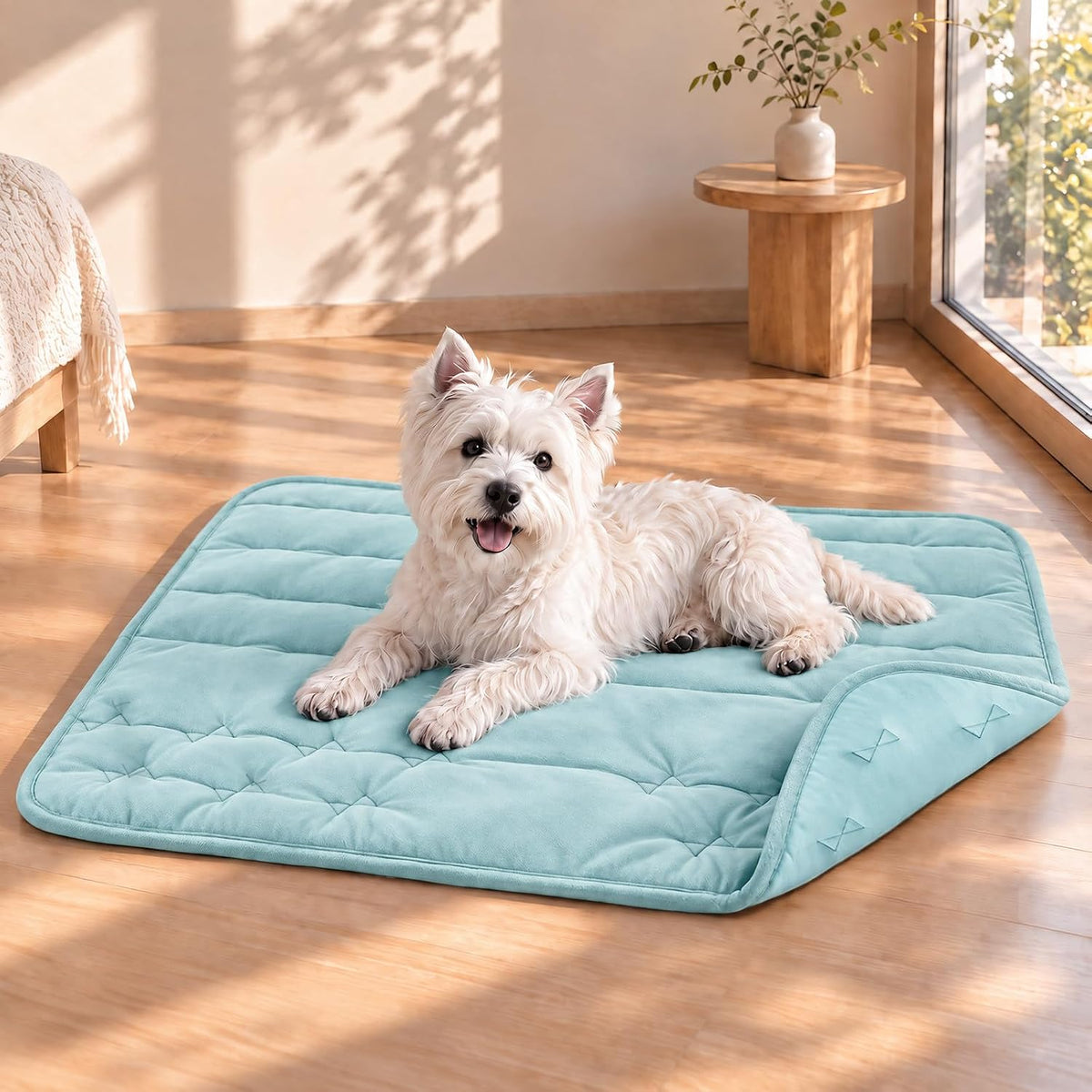 Dog Crate Pad, Washable Warm Dog Mat for Sleeping, 35" x 23"