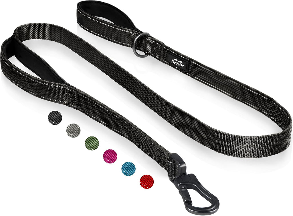 6FT 1IN Heavy Duty Dog Leash for Large Dogs with 2 Padded Handles