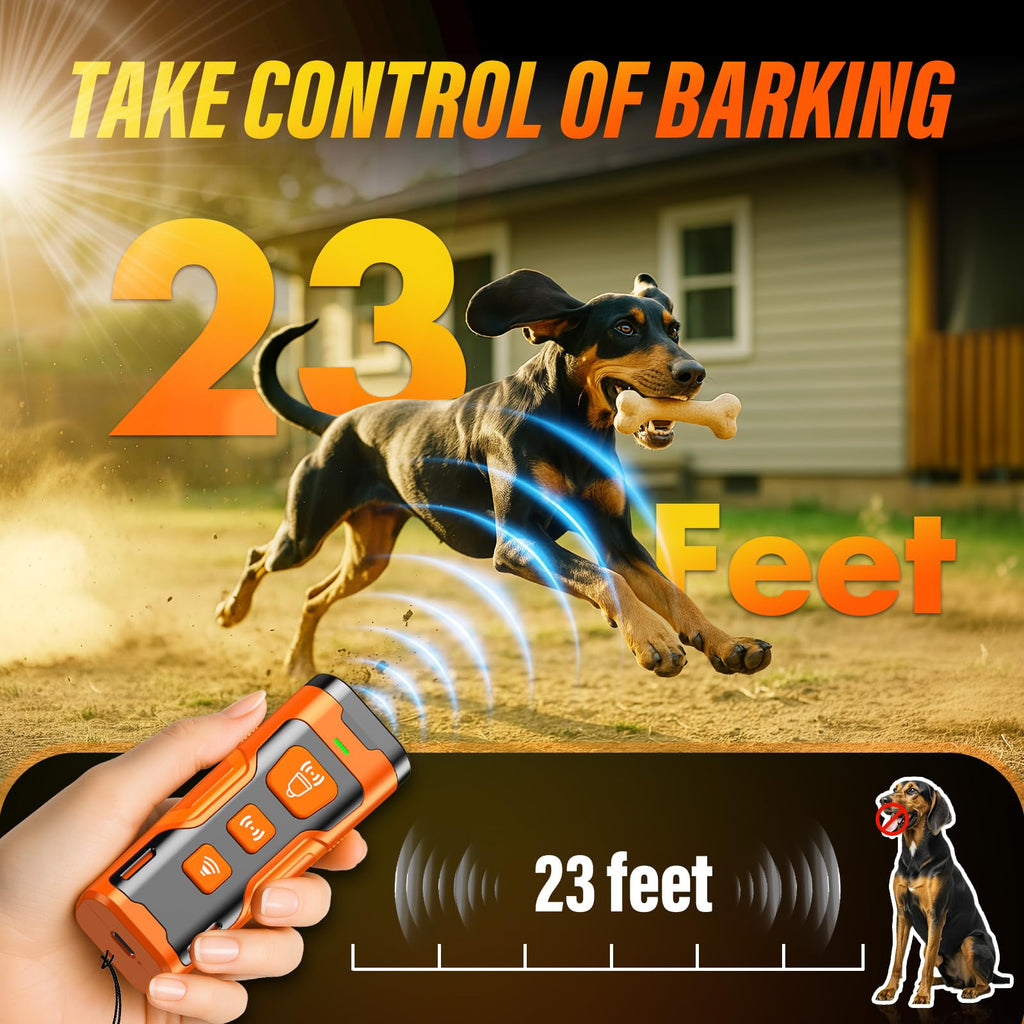 YUYQA Dog Bark Deterrent Device, 3X Ultrasonic Anti Barking Devices