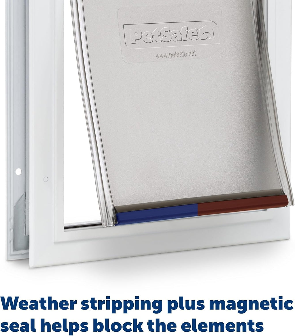 PetSafe Freedom Aluminum Pet Door Medium, White