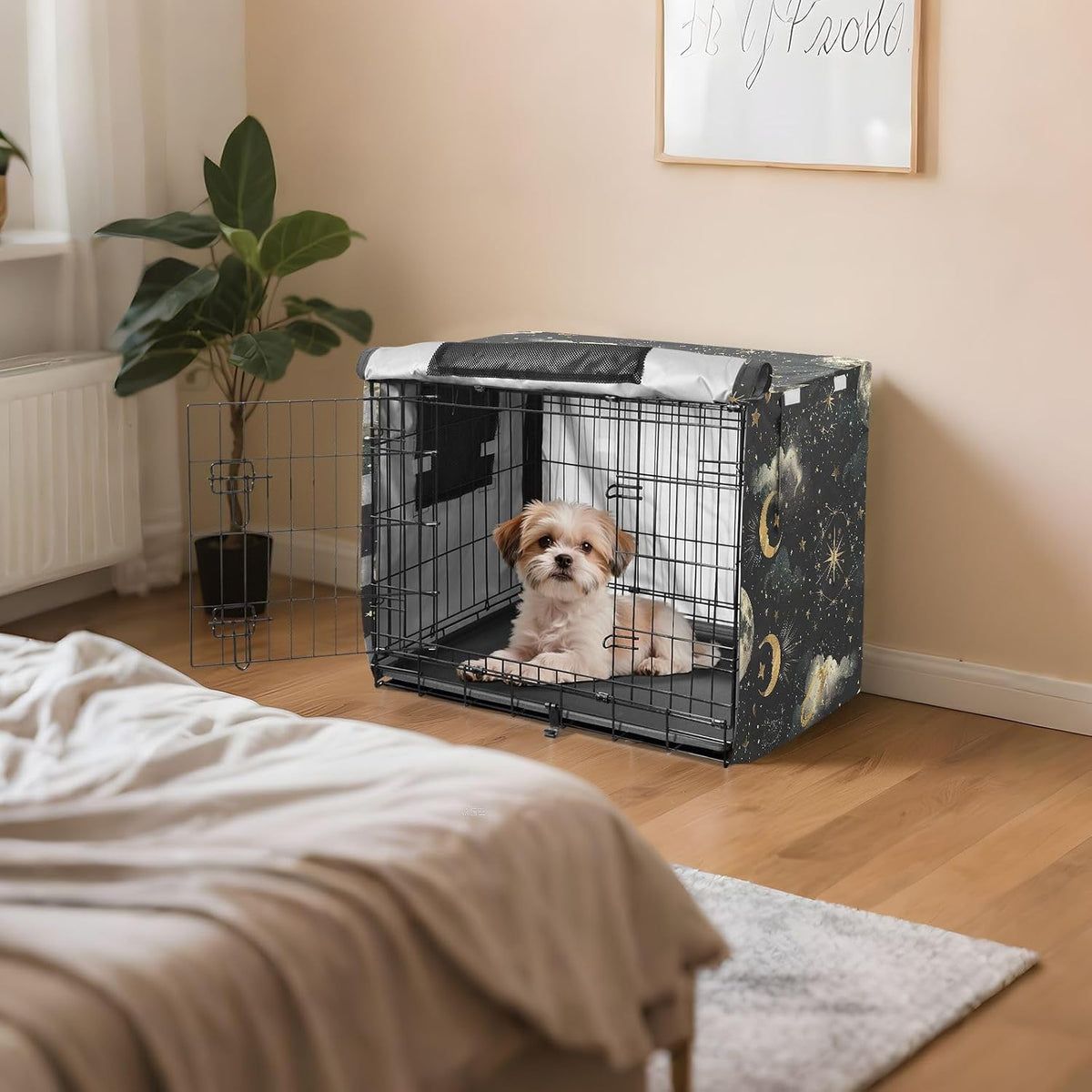 YETTASBIN Heavy Duty Dog Crate Cover, Universal Fits 42 Inch Wire Cages