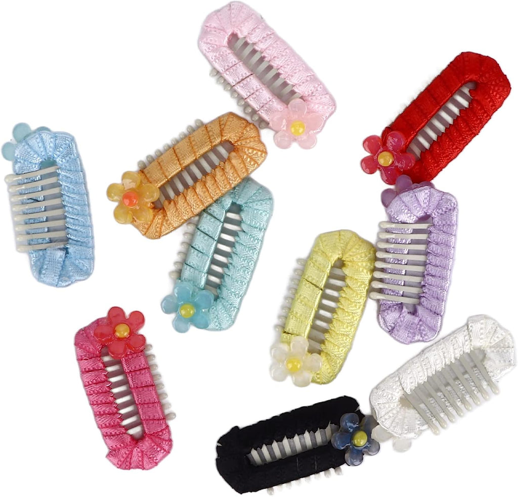 Pet Hair Clips Mini French Barrettes, 10 Pack Secure Grip