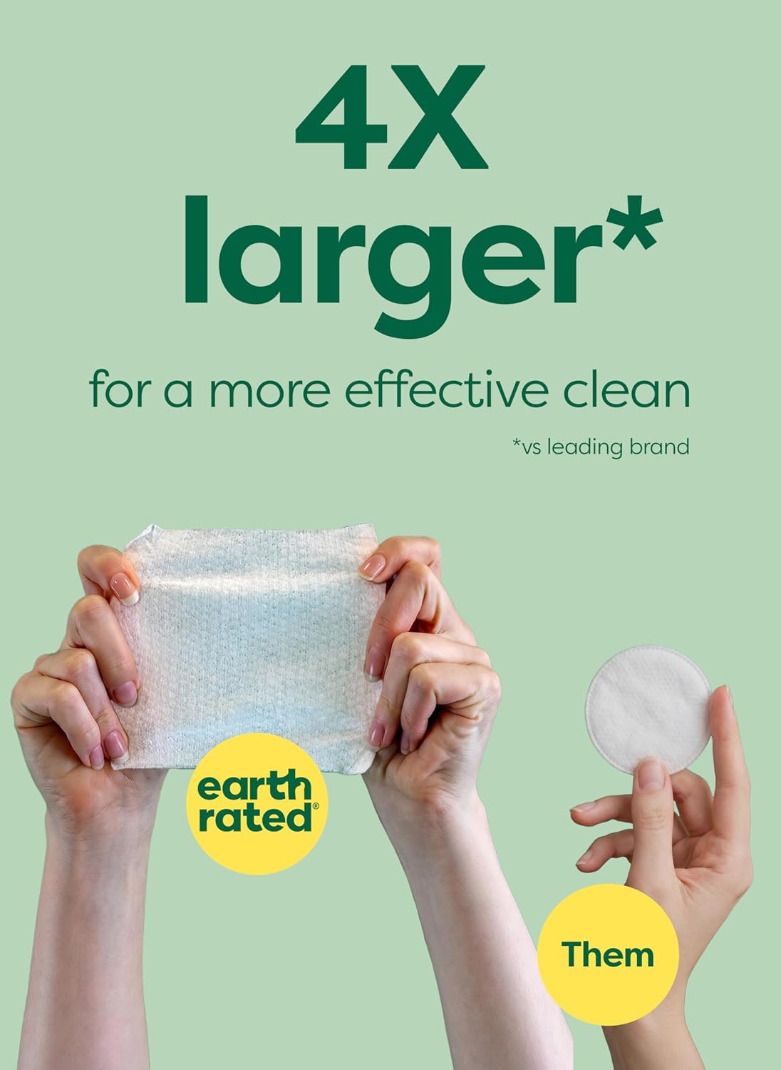 Earth Rated Dog Eye Wipes, Vet Developed, Unscented, Removes Dirt, 70ct