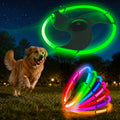 Light Up Dog Flying Disc, LED Flying Disc Dog Toy for Night Time