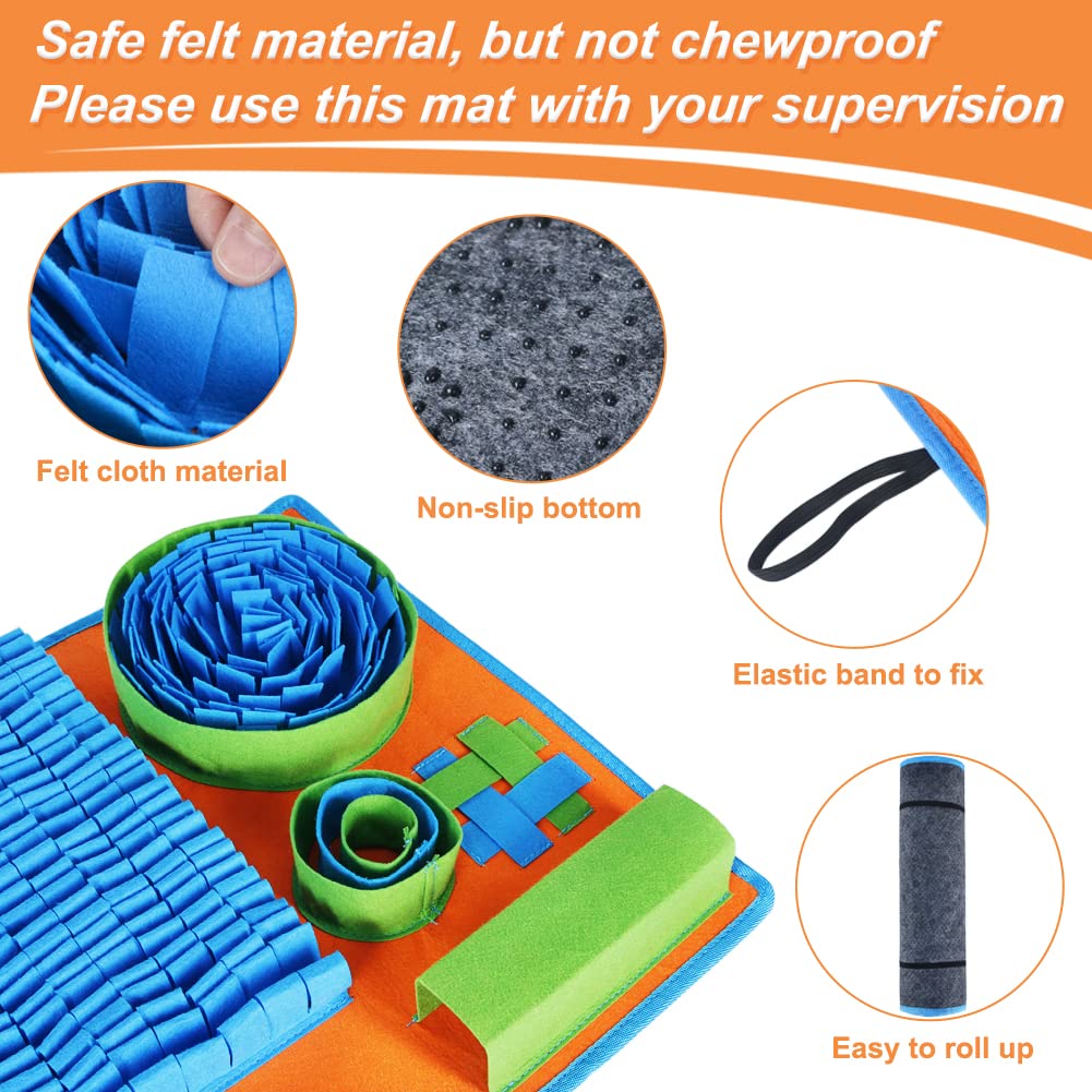 Vivifying Snuffle Mat for Dogs, Interactive Dog Puzzle Toy for Boredom