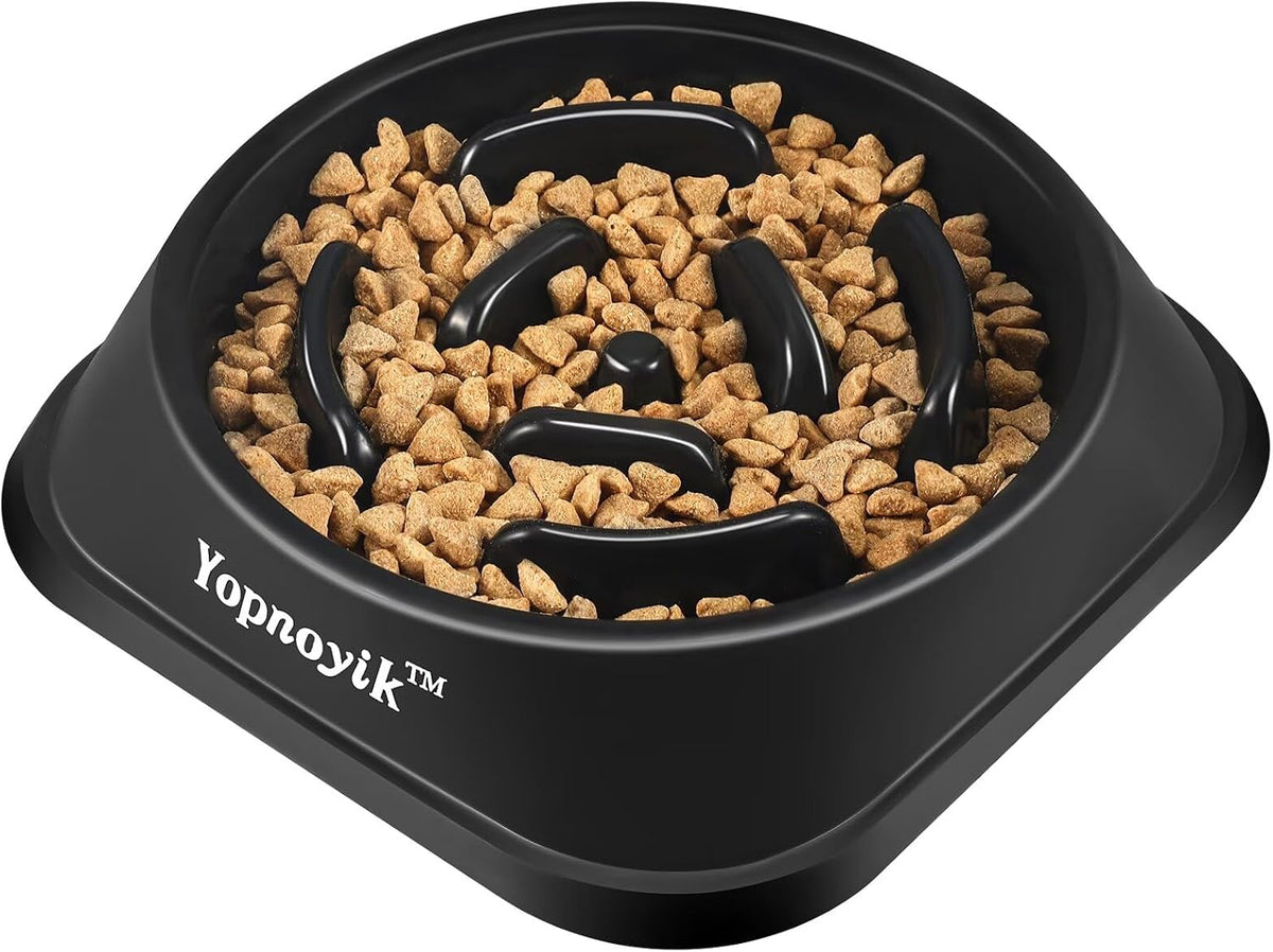 2 Pack Slow Feeder Dog Bowls for Medium Dogs & Cats