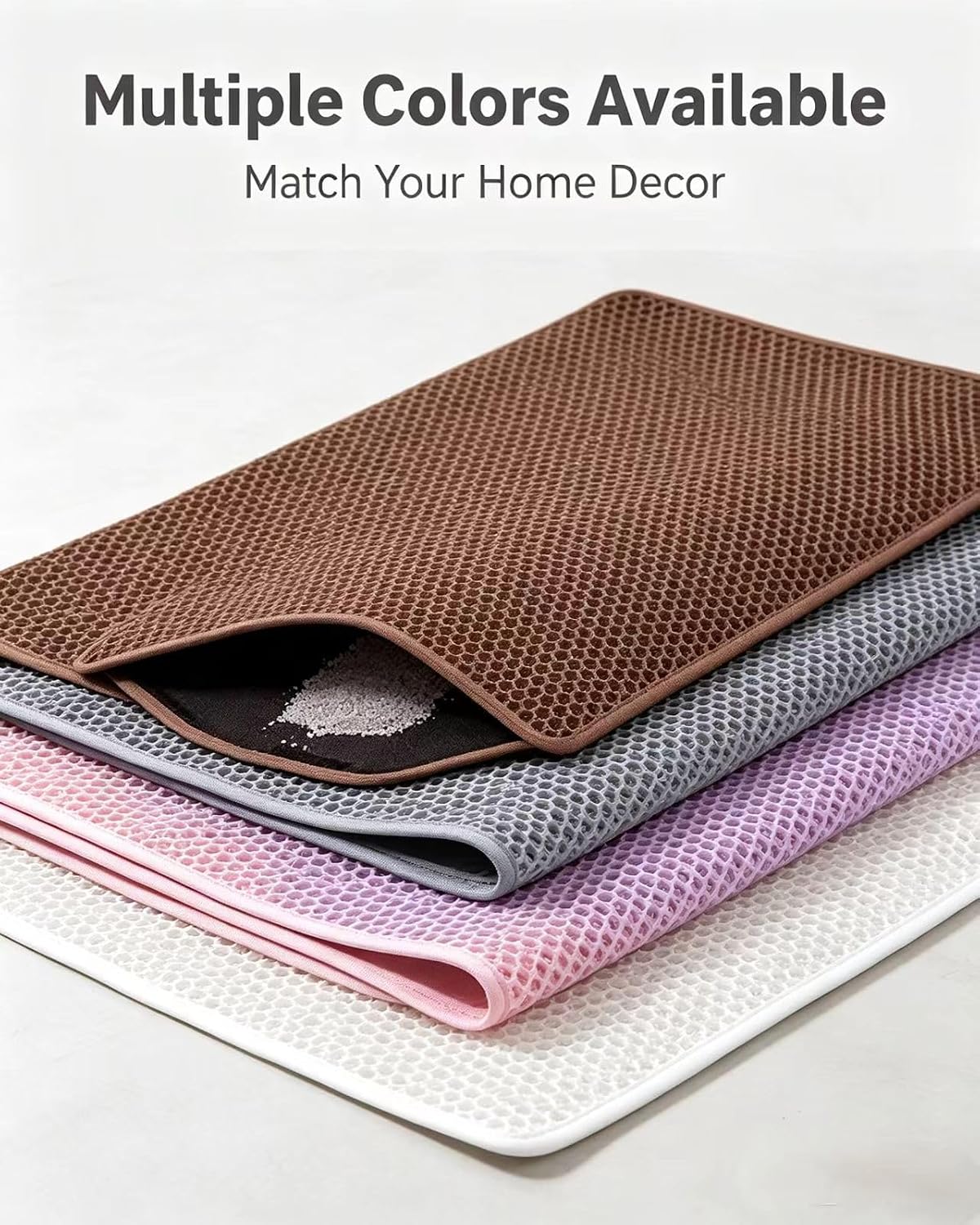 Double‑Layer Honeycomb Cat Litter Trapping Mat