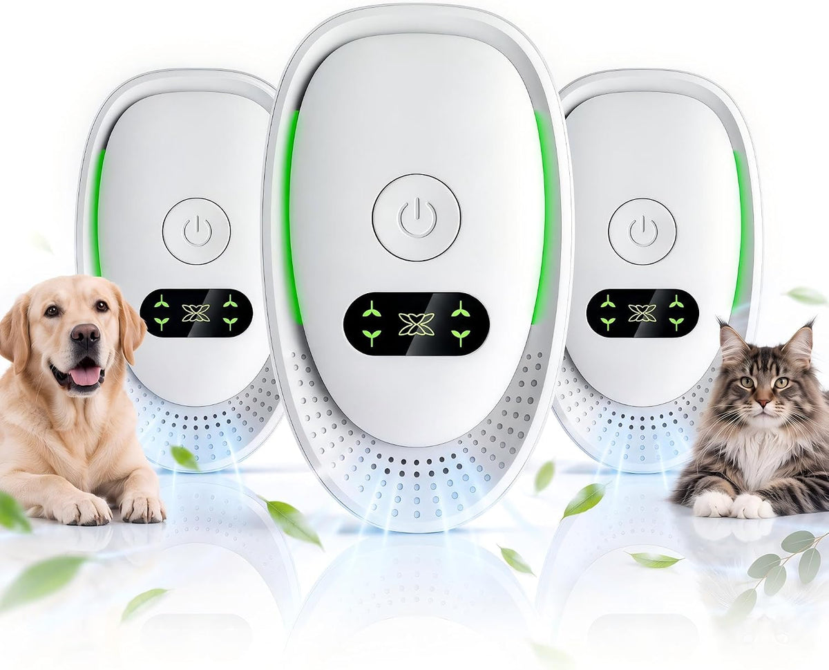Cat Litter Deodorizer & Pet Odor Eliminator, 3 Pack Air Purifiers for Home