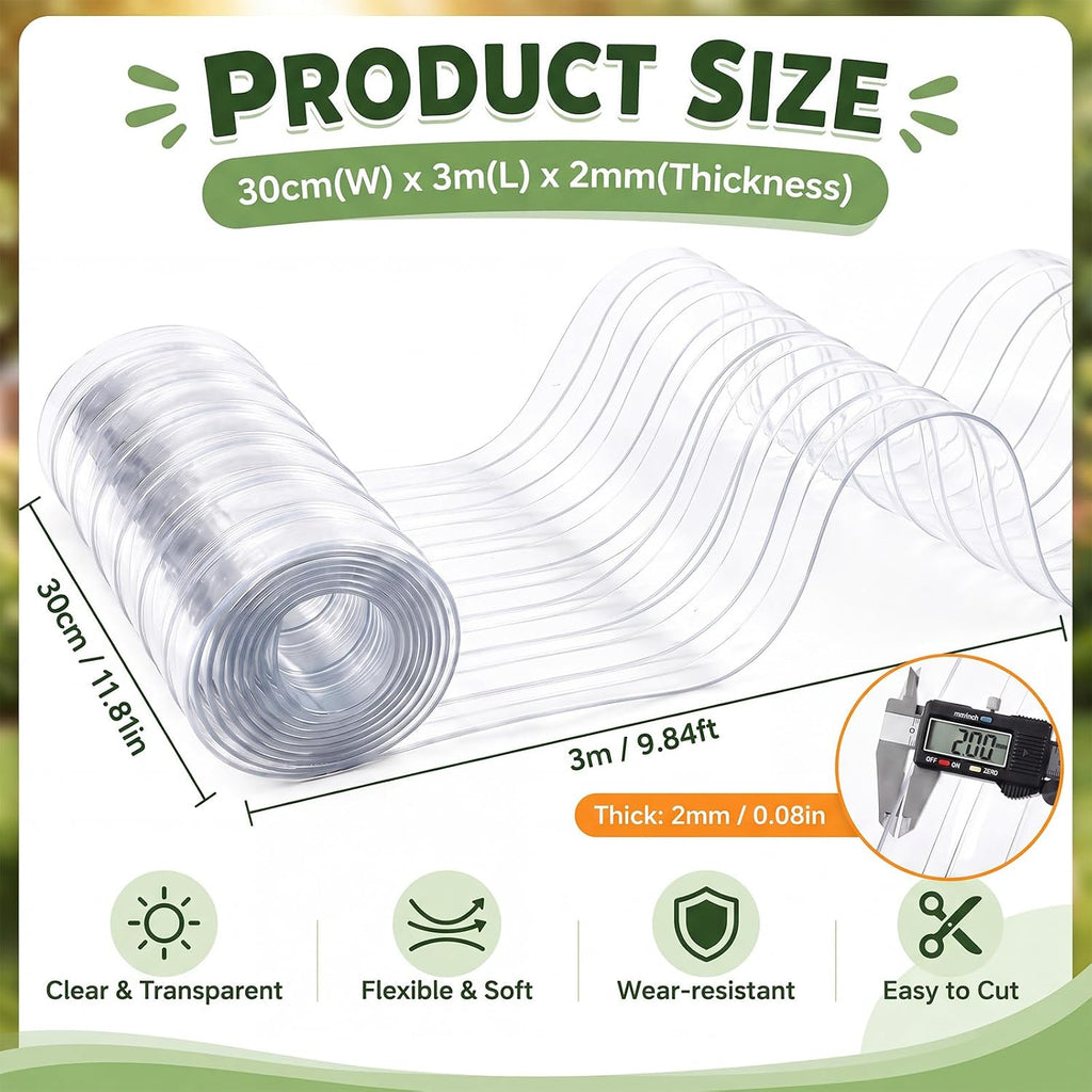 11.8 Inch x 9.84 ft Dog Door Replacement Flaps