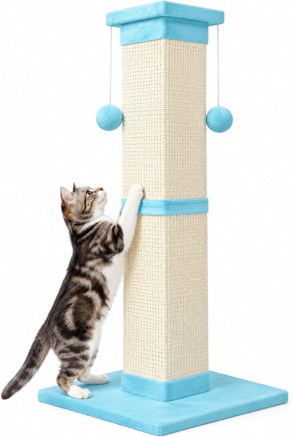 SOCATER Cat Scratching Post 33 Inch, Beige