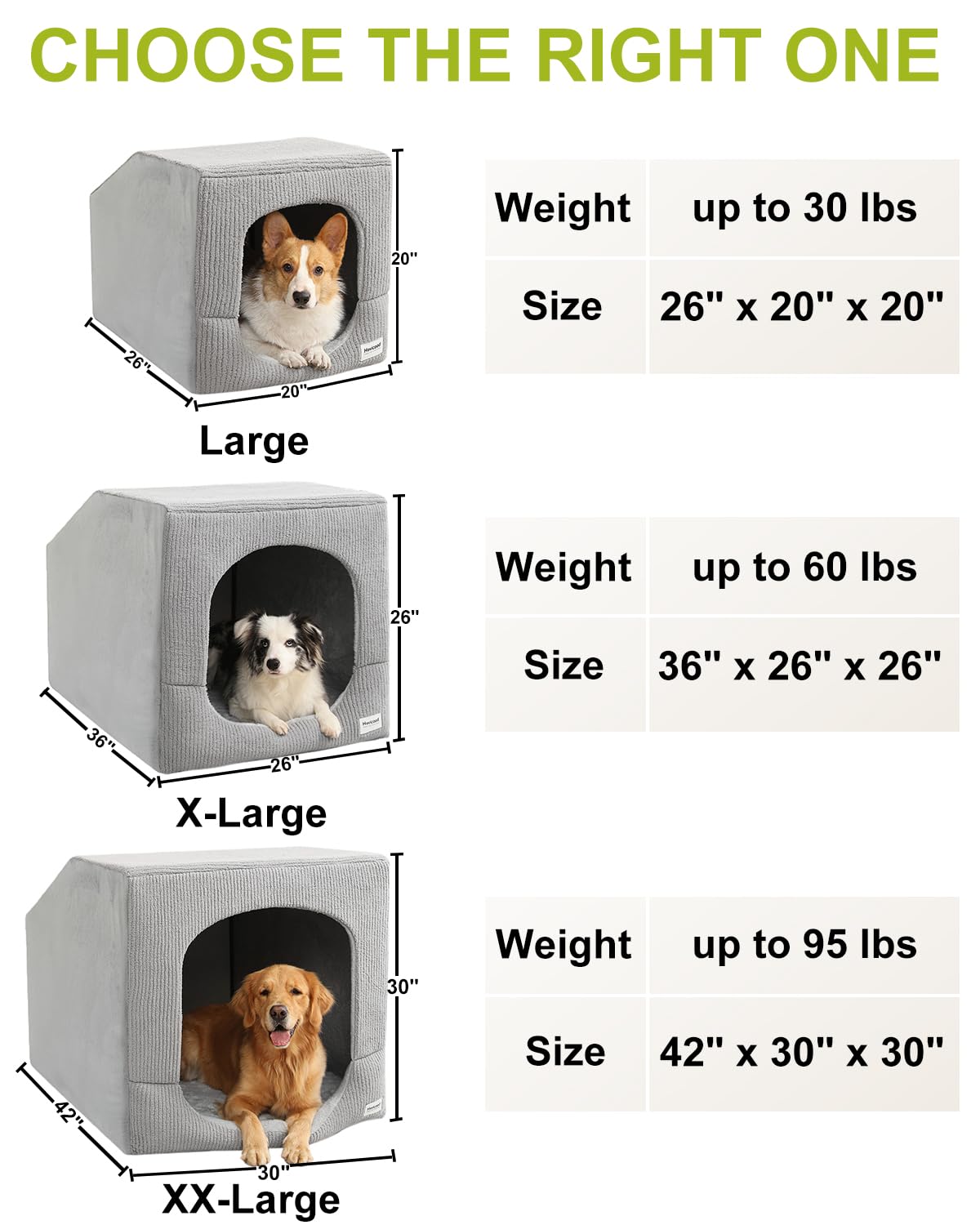 Hovicaed Indoor Dog House Small Sized Dog Tent with Dog Cave Bed 26x20ines