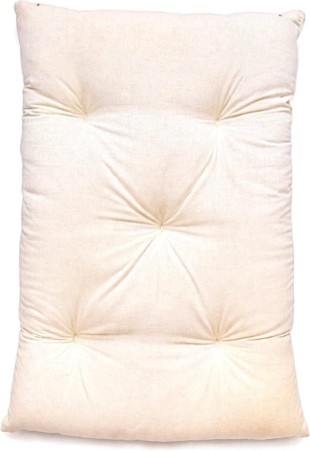 Rectangular Muslin Dog Bed Insert with Raw Cotton Filler, Natural Pet Bed Cushion Insert, Breathable Inner Pillow for Do