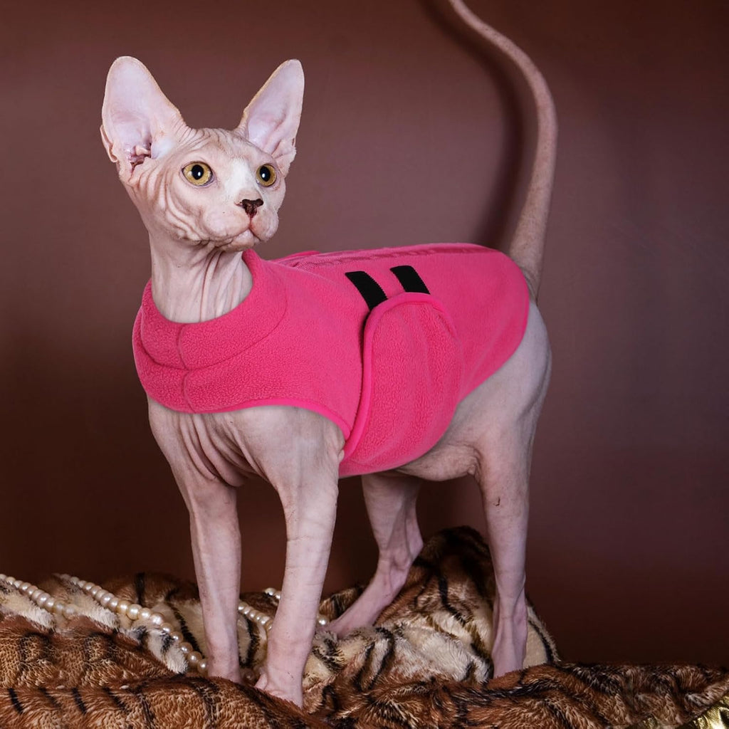 Small Dog Sweater,Soft Fleece Dog Vest Dog Jacket with Leash Hole