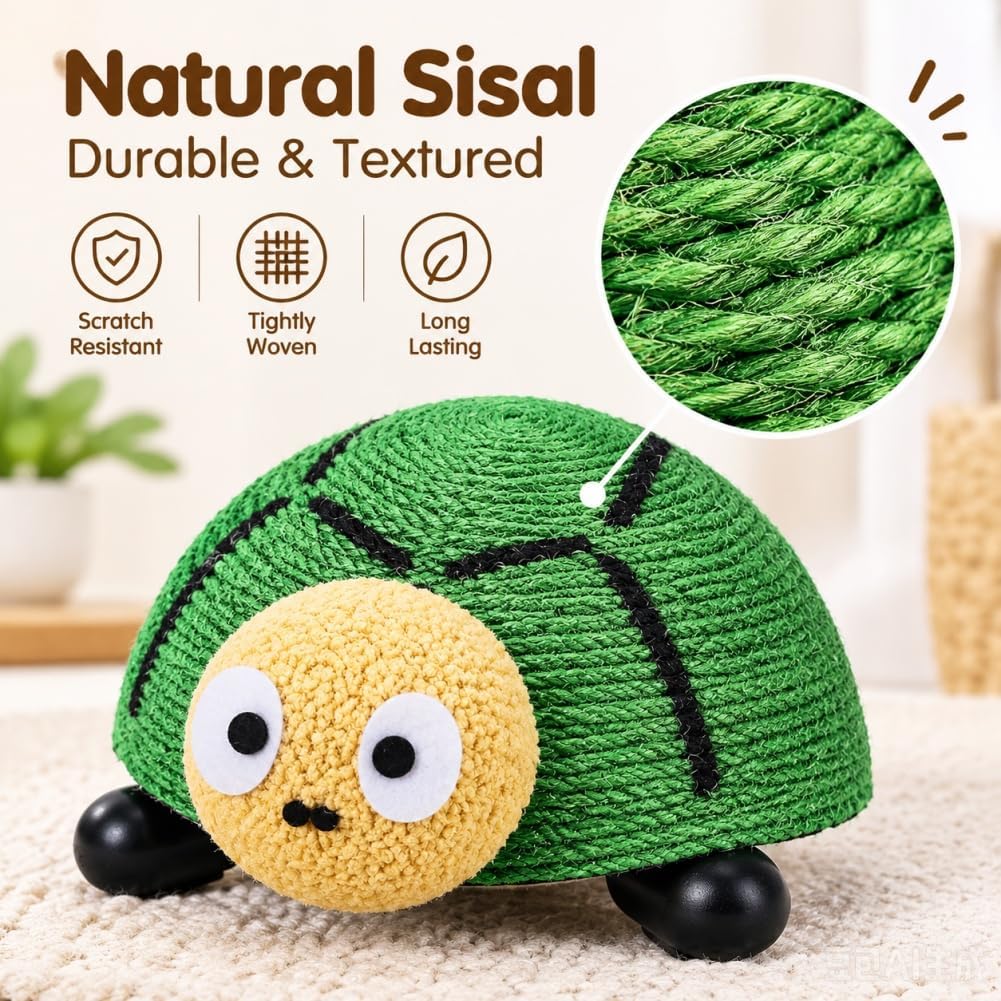 Sisal Cat Scratching Post Small Cat Scratcher for Indoor Cats，Bee