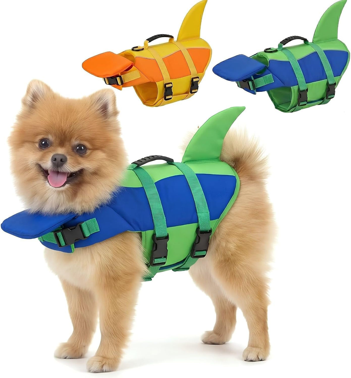 Cute Shark Dog Life Jacket for Small Medium Large Dogs