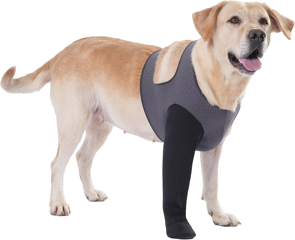 Dog Socks to Prevent Licking Paws ，Breathable Dog Leg Sleeve to Stop Licking and Biting， Firm and Secure Protect Wounds 