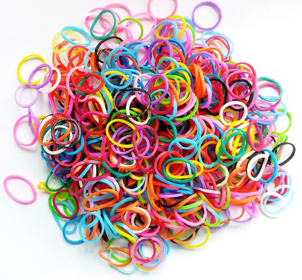PET SHOW 1000pcs 10MM Dia. 100G/Pack Bulk Dog Rubber Bands for Hair Grooming DIY Hair Bows Top Knots for Puppies Cats Fa