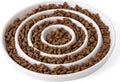 Ceramic Cat Slow Feeder,Shallow and Wide Opening Dish for Whisker Friendly