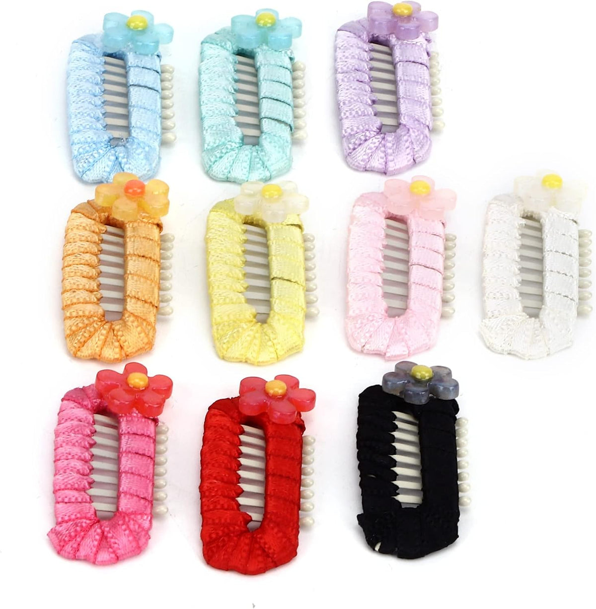 Pet Hair Clips Mini French Barrettes, 10 Pack Secure Grip