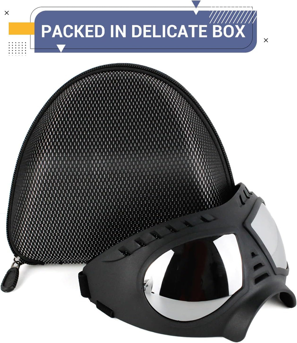 Dog Goggles for Large Dogs Eye Protection, Wide Snout & Soft Frame, UV Protection Dog Sunglasses Medium to Large Breed, 